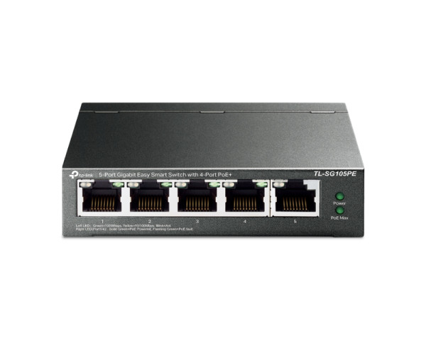 TP-LINK TL-SG105pe Poe+ EasySmart upravljiv 5-port. Gig.