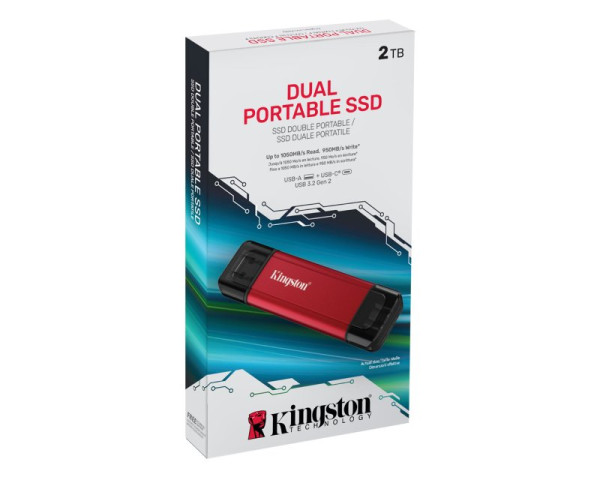 KINGSTON Dual Portable 2TB eksterni SSD SPSD2TB