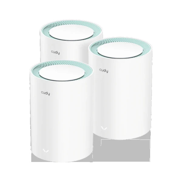 Whole Home Wi-Fi 6 Gigabit  Mesh System Cudy M1500 AX1500 Dual Band(3-Pack)