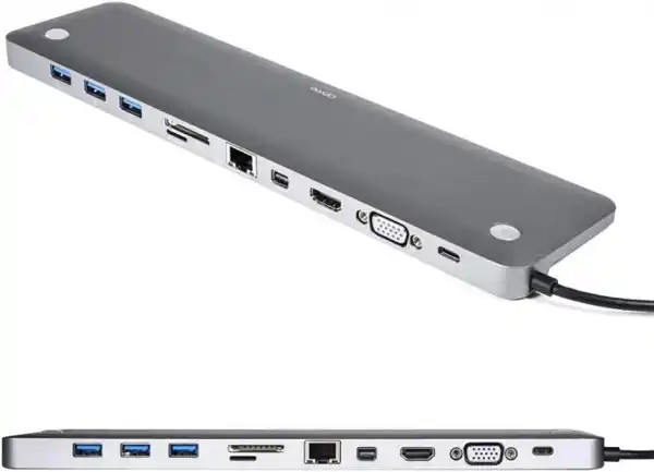 Adapter Tip C 111 4K HDMIVGAUSBx3AUXSDTFUSB-CPDLan KT-1101G Kettz