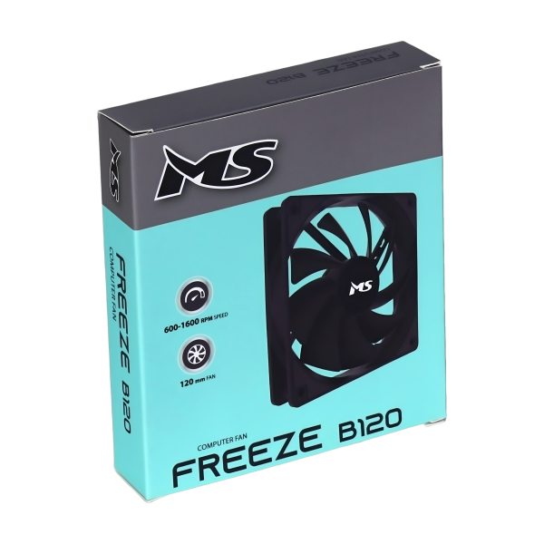 VENTILATOR ZA KUĆIŠTE MS FREEZE B120 crni fan